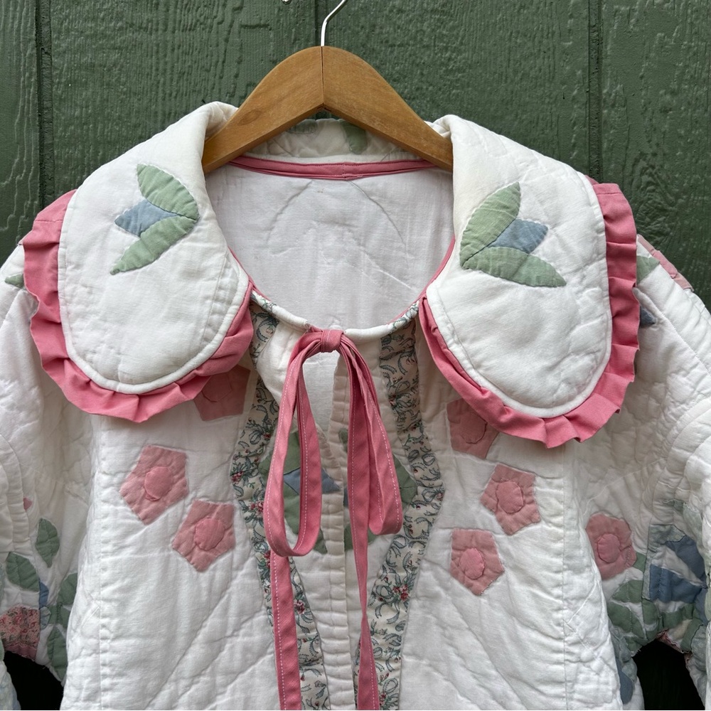 Handmade Antique Quilt Coat - Picture 6 of 10